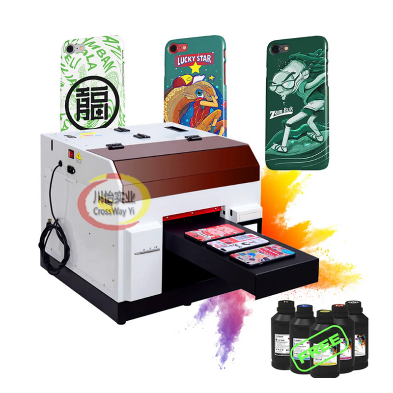 Commercial Label Printing Machine - ミニインクジェット LED A4 小型デスクトップフラットベッドプリンター UV 印刷機