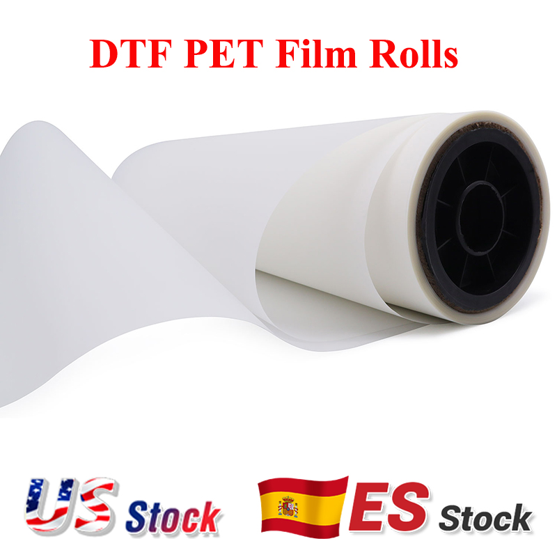Dtf Hot Peel Film - 粘着フィルムロール,30/33/40/43/60/120cm x 100m,加熱ロール,シングル/両面マットdtf,ホットピールプリント,バルク
