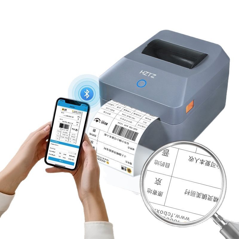 Commercial Printing Network - Bluetooth サーマルラベルプリンタ USB 配送ラベルメーカー インクレスバーコード QR