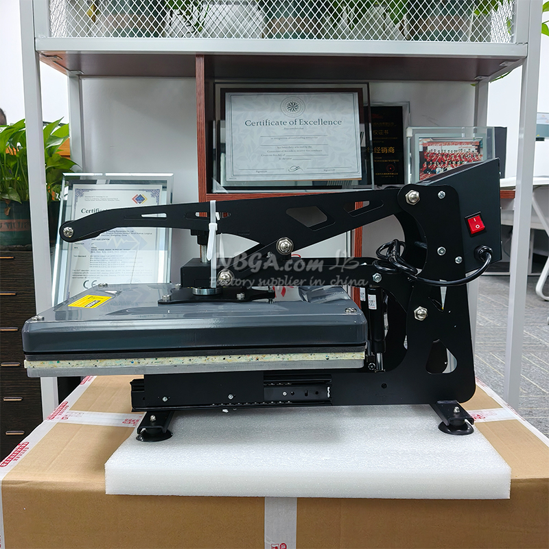 Commercial Shirt Printing Machine - 380x380mm ホットスタンプ機 半自動熱転写プリンター 330x450mm 熱プレスエンボス加工ツール Tシャツデジタルアイロン用