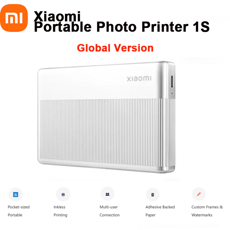 Commercial Photo Printer - Xiaomi ポケットフォトプリンター 1s ワイヤレス Bluetooth サーマルプリント