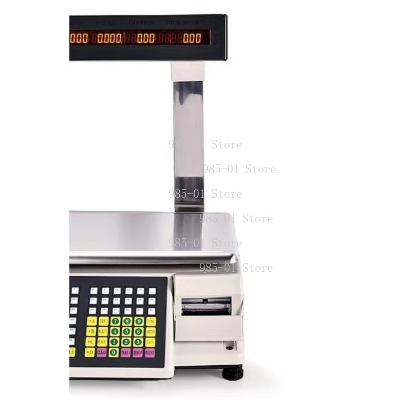 粘着ラベル印刷機能付き電子スケール、スーパーマーケットや果物 - Commercial Label Printing Machine のレビューと価格