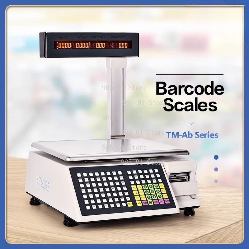 粘着ラベル印刷機能付き電子スケール、スーパーマーケットや果物 - Commercial Label Printing Machine のレビューと価格
