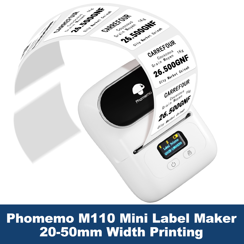Phomemo ラベル プリンター M110 ラベル メーカ - Commercial Label Printing Machine のレビューと価格