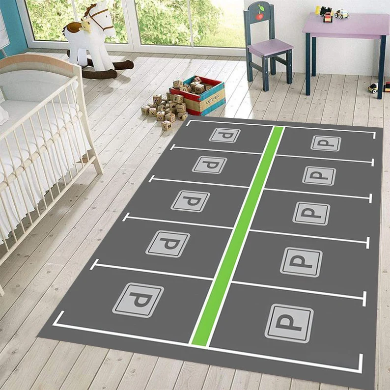 レーシングトラックカーペット 都市交通 駐車場 プリントフロ - Commercial Printing Format のレビューと価格