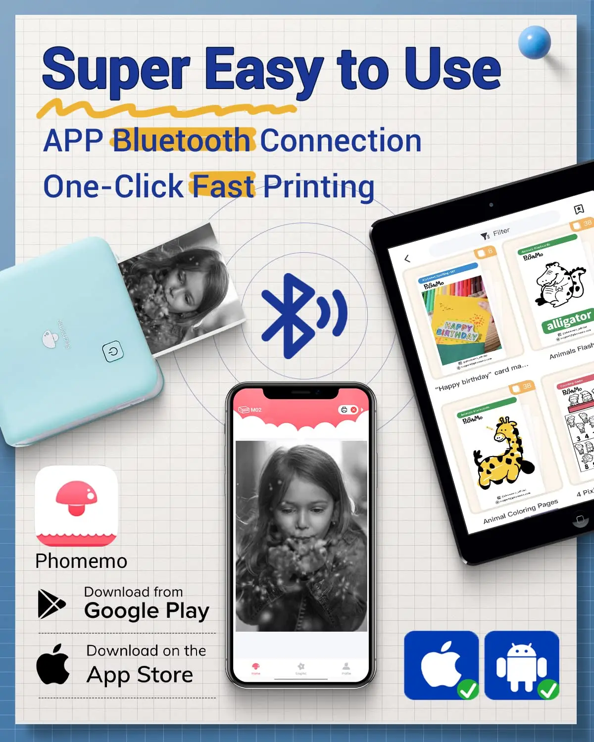 ミニポータブルプリンター,ワイヤレスサーマルラベラー,インク - Commercial Photo Printer のレビューと価格