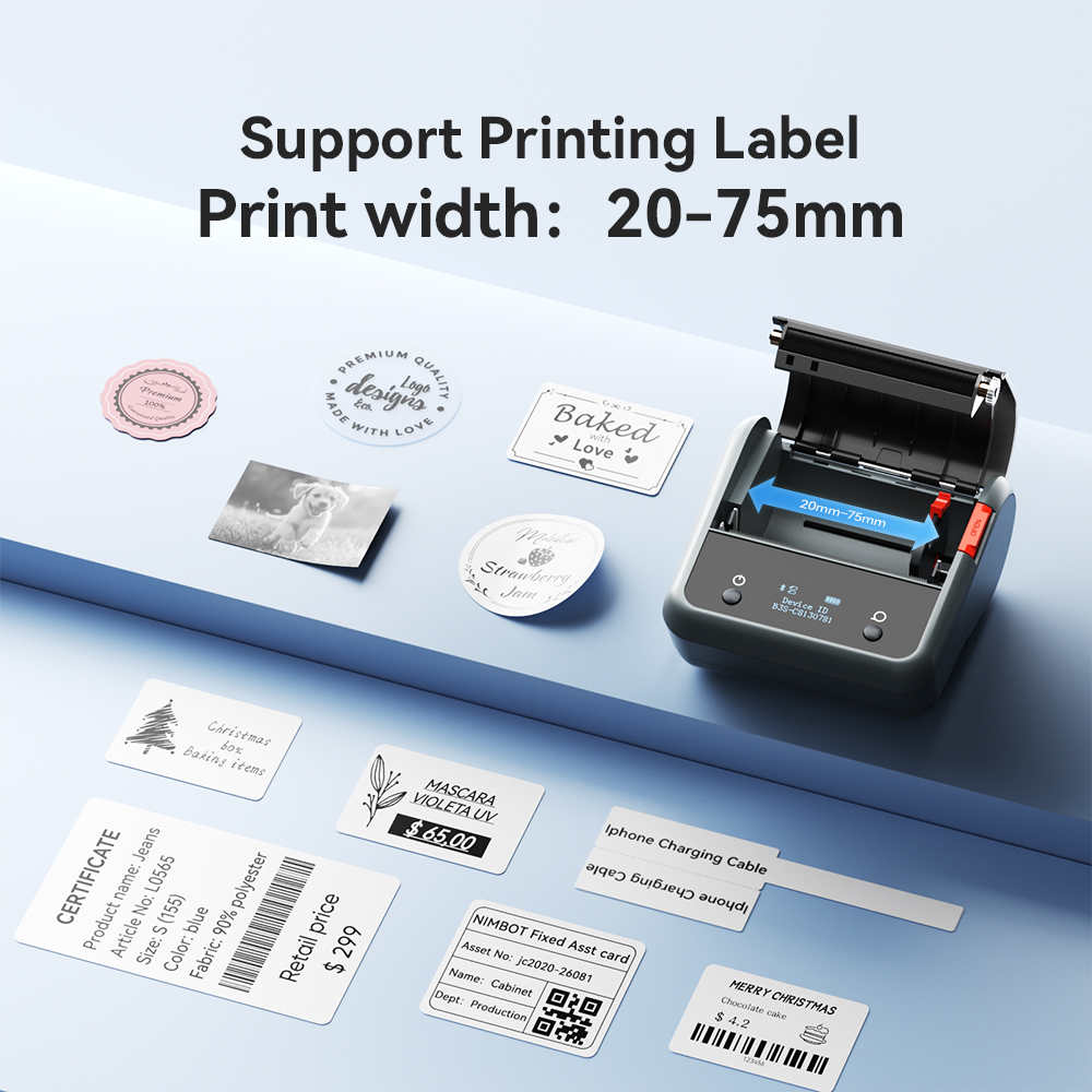 Niimbot B3S ワイヤレスラベルプリンター 3 イン - Commercial Label Printing Machine のレビューと価格