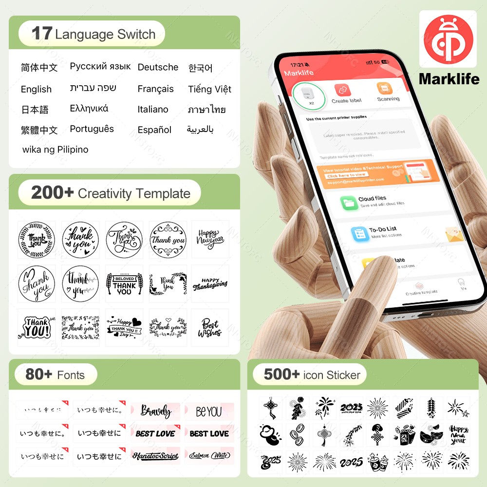 Marklife X2 ポータブルサーマルプリンタ Blue - Commercial Printing Network のレビューと価格