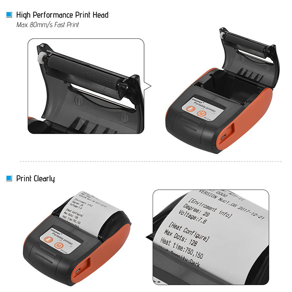 ミニポータブルサーマルレシート POS プリンタワイヤレス  - Commercial Label Printing Machine のレビューと価格